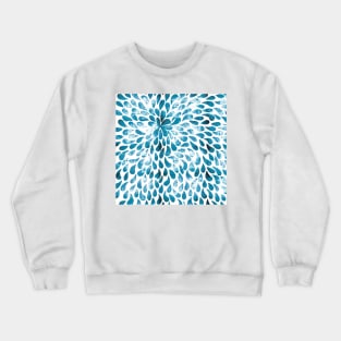 CUT OUT TEAR DROP PATTERN / INDIAN INK Crewneck Sweatshirt